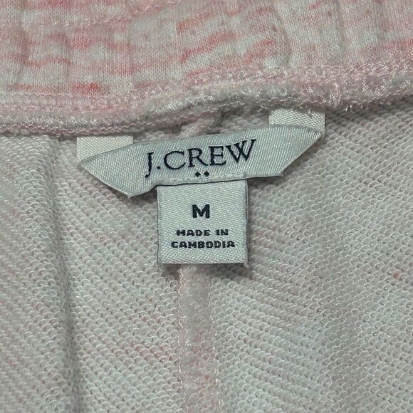 J. Crew Lounge Athleisure Sweat Shorts Size Medium (2) Cozy Soft Pink Blue - Picture 5 of 5